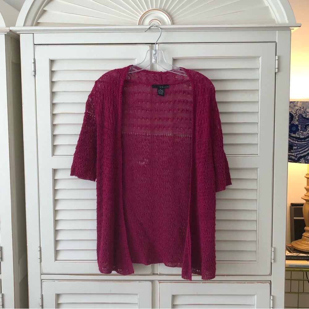 Mulberry Shrug Cardigan Sweater Small